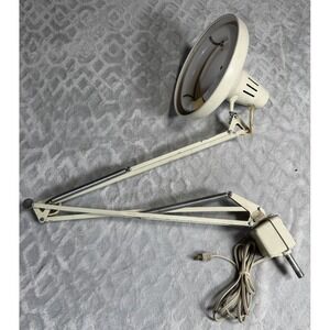 Vintage Luxo Color Correct Articulated Arm Drafting Lamp Table No Clamp